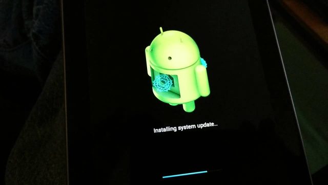 Android update animation