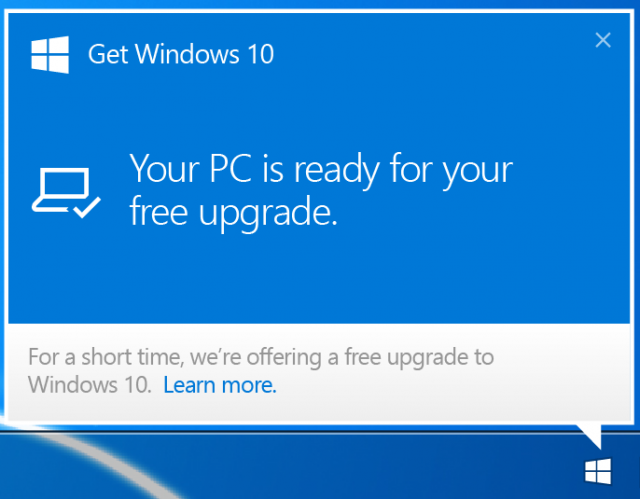 Windows 10 upgrade