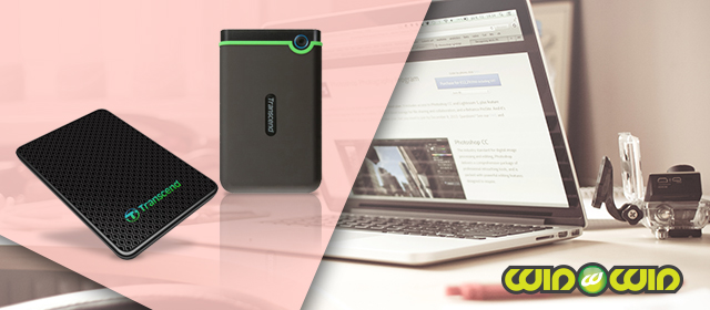 Transcend TS2TSJ25M3E HDD i Transcend ESD400 SSD