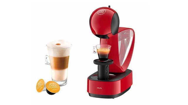 KRUPS aparat za kafu Nescafe Dolce Gusto Infinissima KP170531 crvene boje, šoljica kafe i kapsule