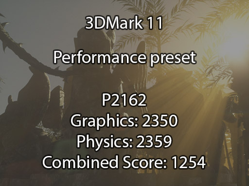 3DMark 11 benchmark