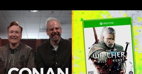 Conan O'Brien playing The Witcher 3 Wild Hunt Conan O'Brien playing The Witcher 3 Wild Hunt